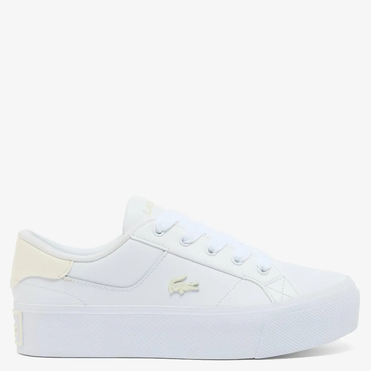 LACOSTE - Zapatilla Urbana Mujer Cuero Blanco Lacoste