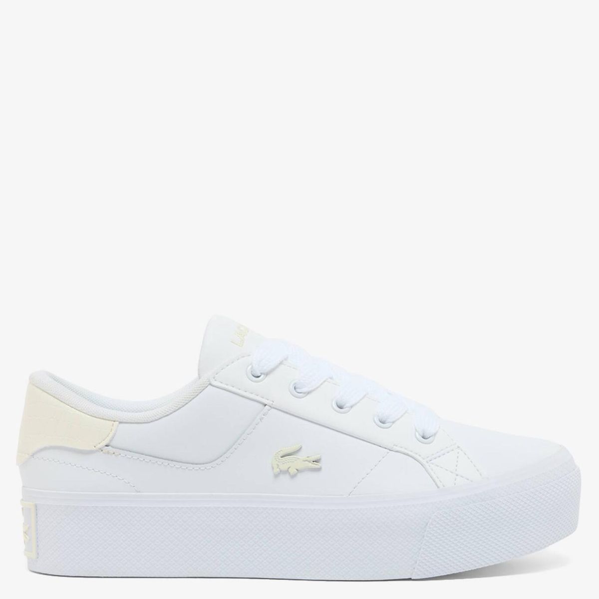LACOSTE - Zapatilla Urbana Mujer Cuero Blanco Lacoste