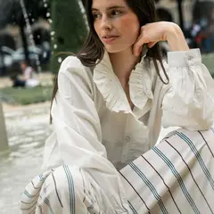 ROSSAMOLA - Blusa Vitoria 100% Algodón Mujer