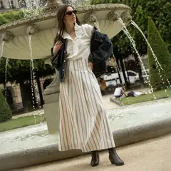 ROSSAMOLA - Falda San Sebastian Maxi 100% Algodón Mujer