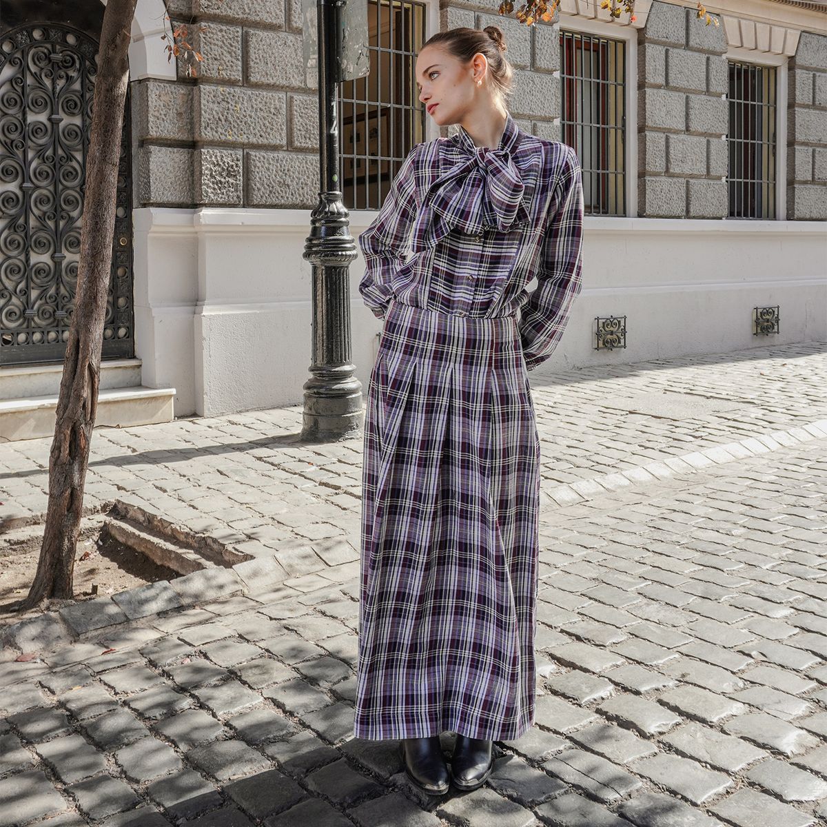 ROSSAMOLA - Falda San Sebastian Maxi 100% Algodón Mujer Rossamola