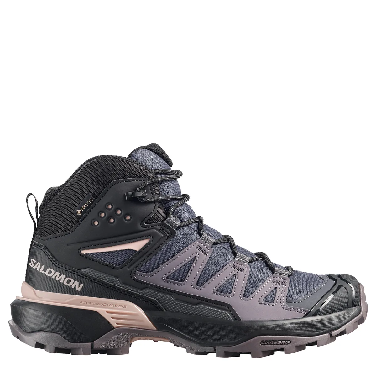 SALOMON - X Ultra 360 Mid Gtx Zapatilla Outdoor Y Trekking Mujer Plata Salomon