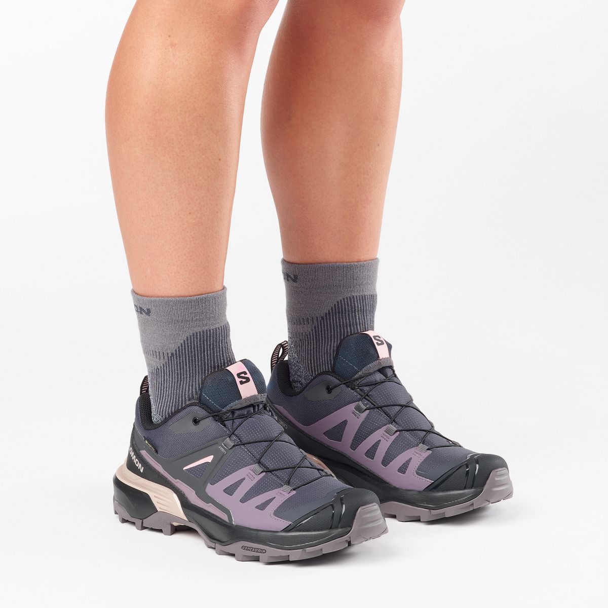 SALOMON - X Ultra 360 Gtx Zapatilla Outdoor Y Trekking Mujer Plata Salomon