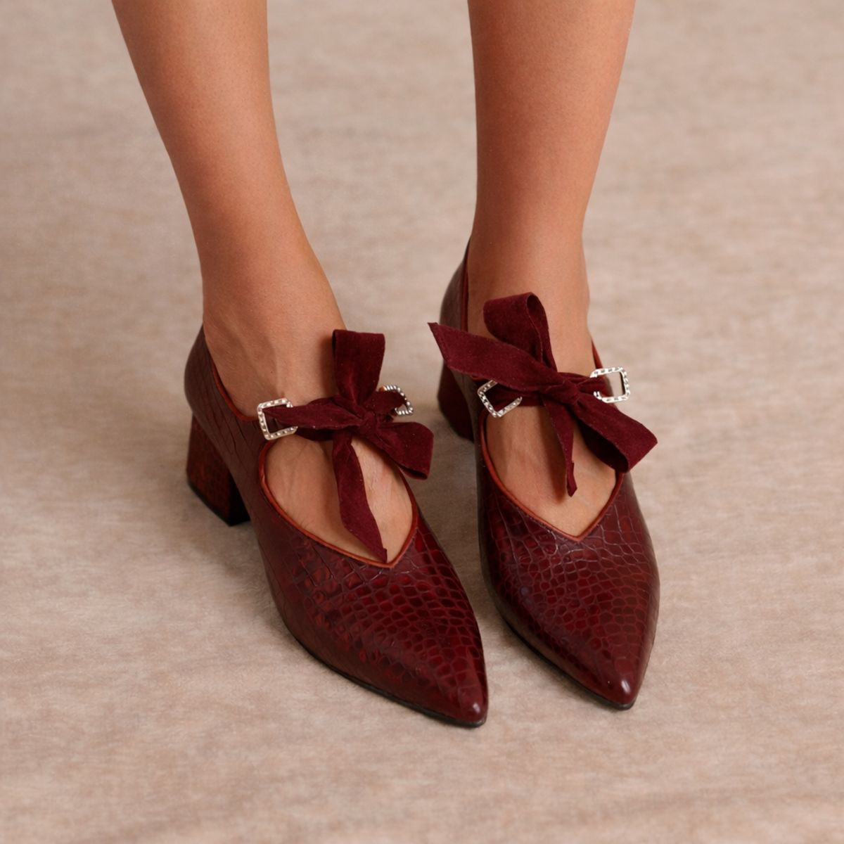ALBA Y ADELA - Mocasin Mujer Burgundy Alba Y Adela