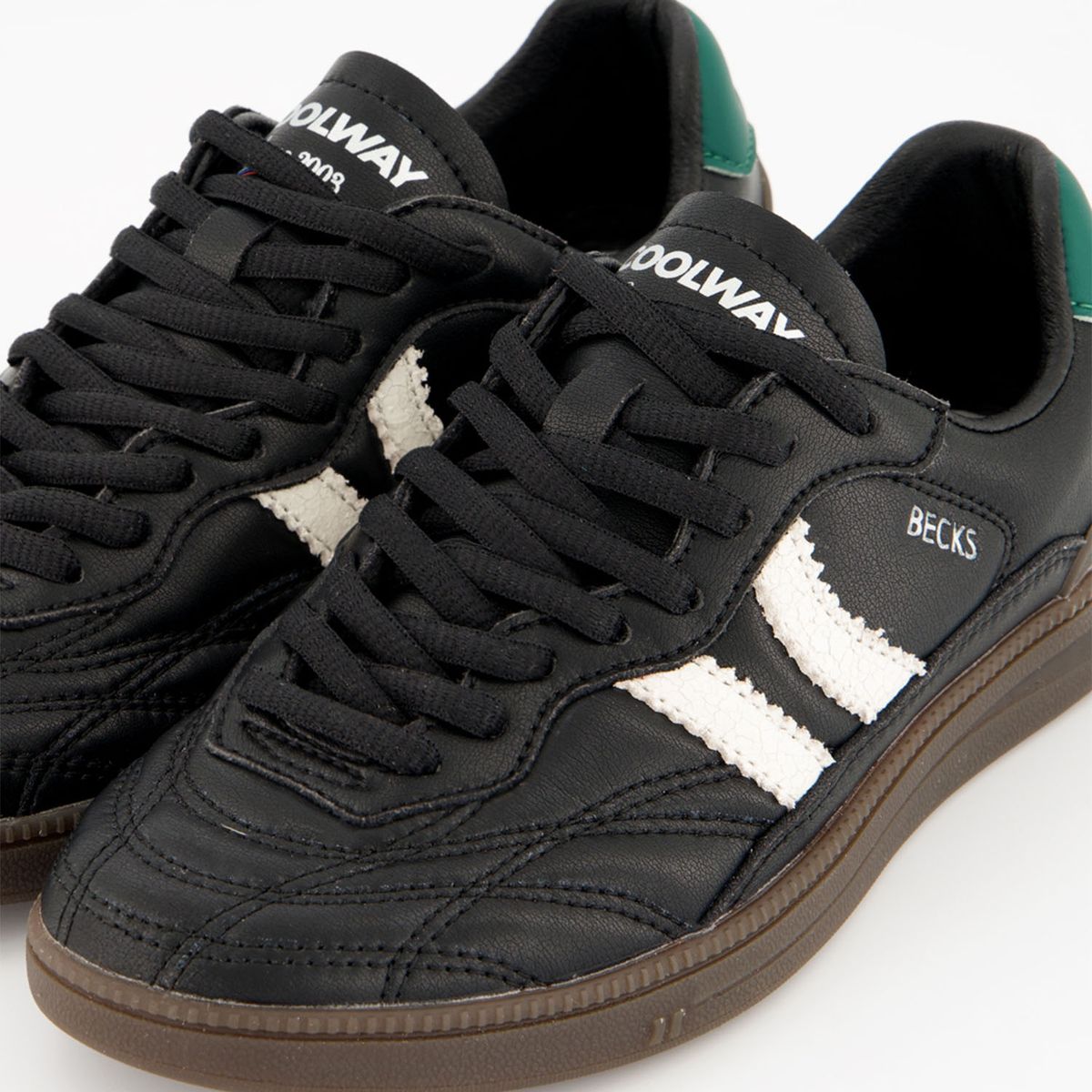 COOLWAY - Becks Zapatilla Urbana Hombre Cuero Negro Coolway