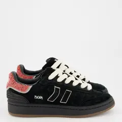 COOLWAY - Zapatilla Urbana Hombre Cuero Negro