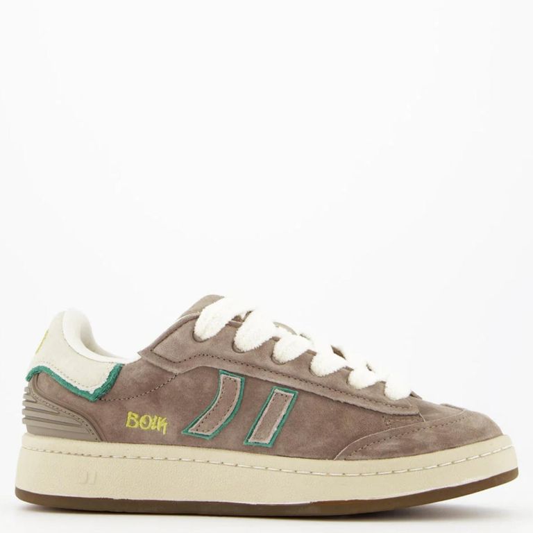 Zapatilla Urbana Hombre Cuero Gris