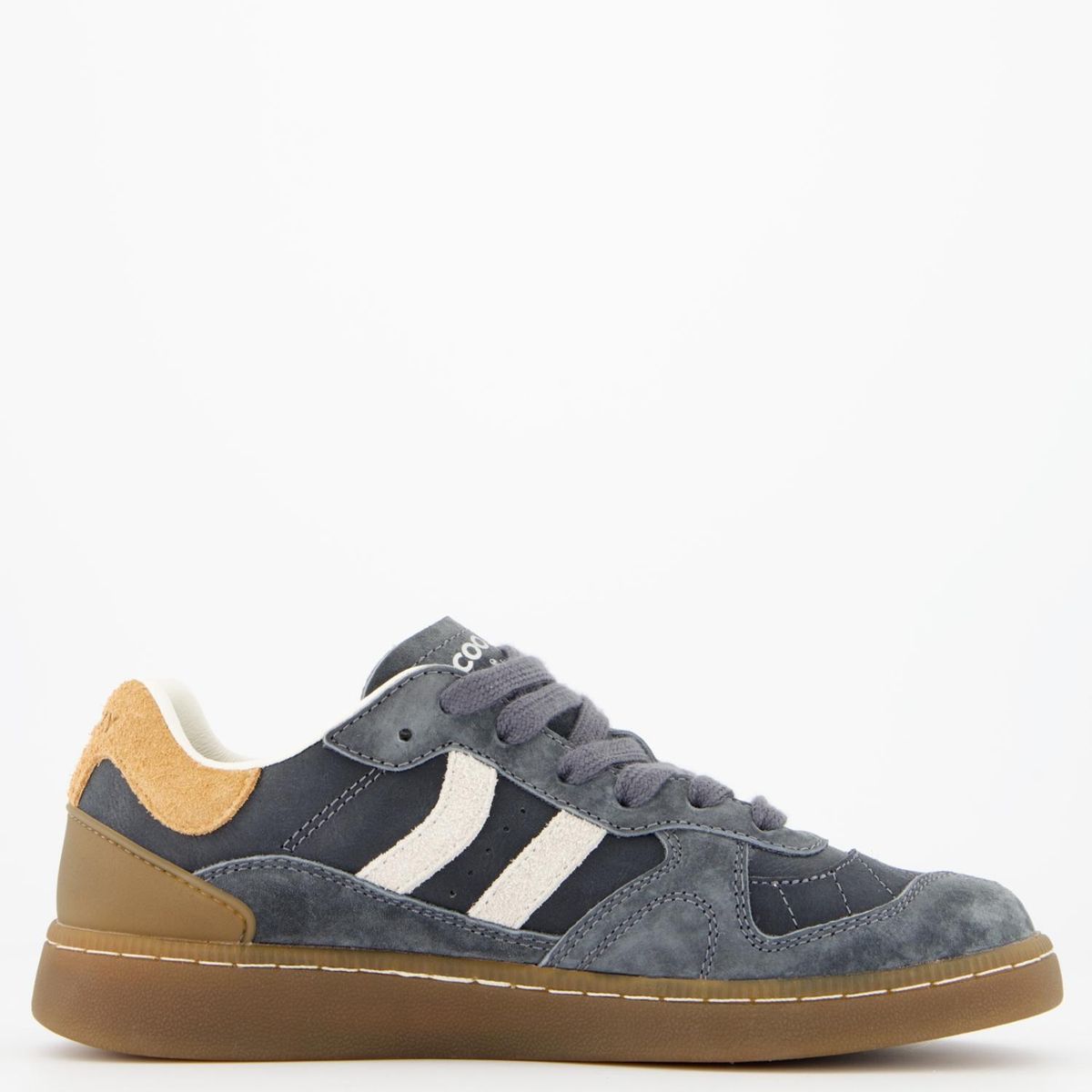 COOLWAY - Goal Zapatilla Urbana Hombre Cuero Azul Coolway