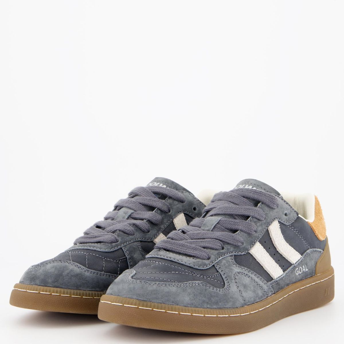 COOLWAY - Goal Zapatilla Urbana Hombre Cuero Azul Coolway