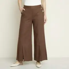 S COCCI - Pantalón Lino Tiro Medio Mujer S.cocci