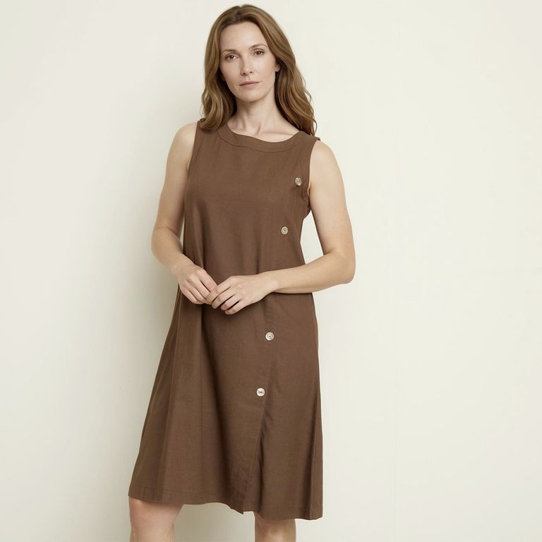 Vestido Lino Mujer S.cocci