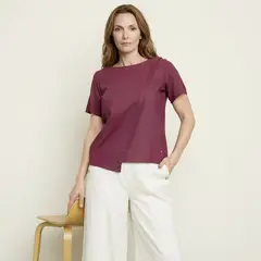 S COCCI - Blusa Lino Manga Corta Mujer S.cocci