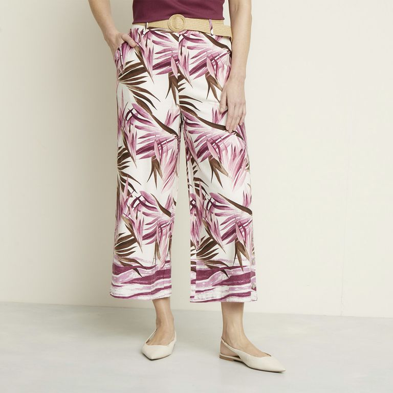 Pantalón Lino Tiro Medio Mujer S.cocci