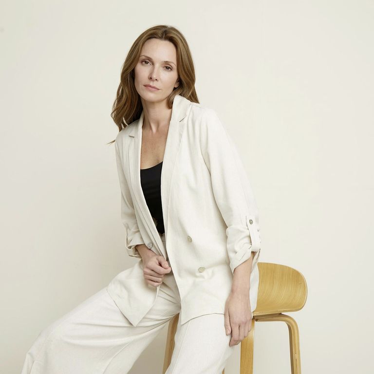 Blazer Lino Mujer S.cocci