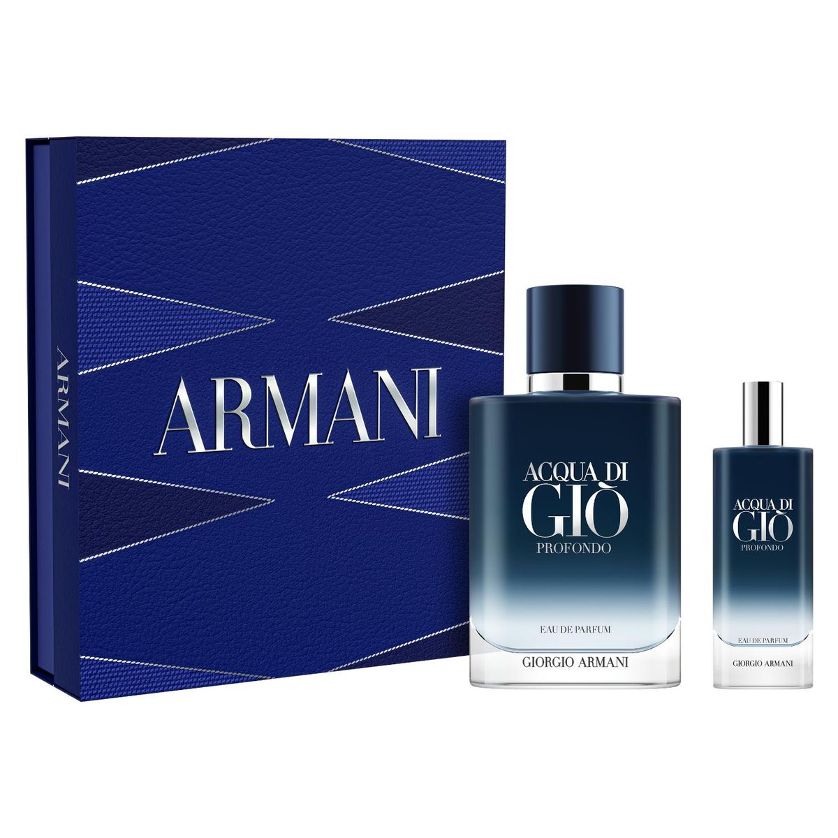 GIORGIO ARMANI - Set Perfume Hombre Acqua di Giò Profondo Eau de Parfum 100 ml + 15 ml Giorgio Armani
