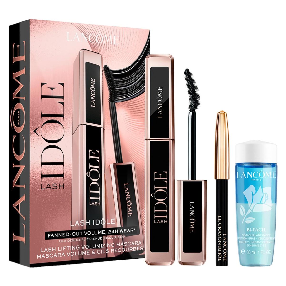 LANCOME - Set De Maquillaje De Rostro Lash Idole + Khol + Bifacil Lancome