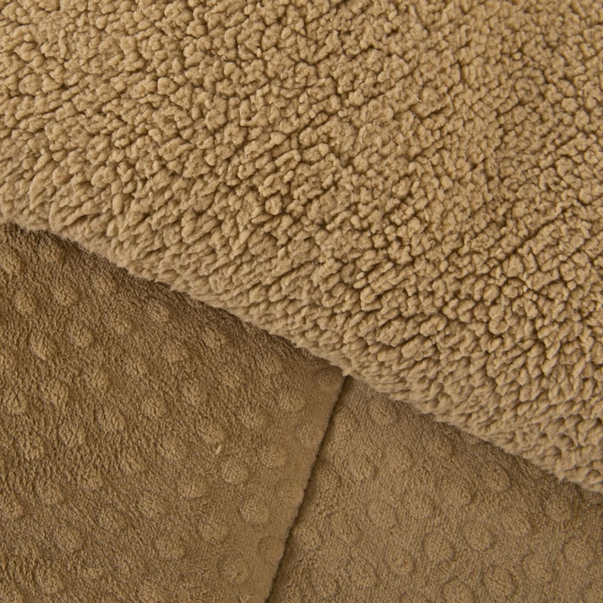 MASHINI - Plumón 3D Sherpa Super King Gris Mashini