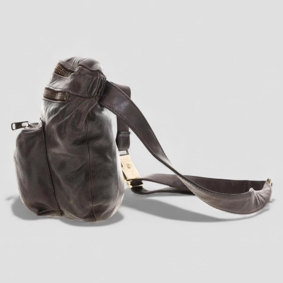 AS 98 - Cartera Banano Cuero Mujer AS98