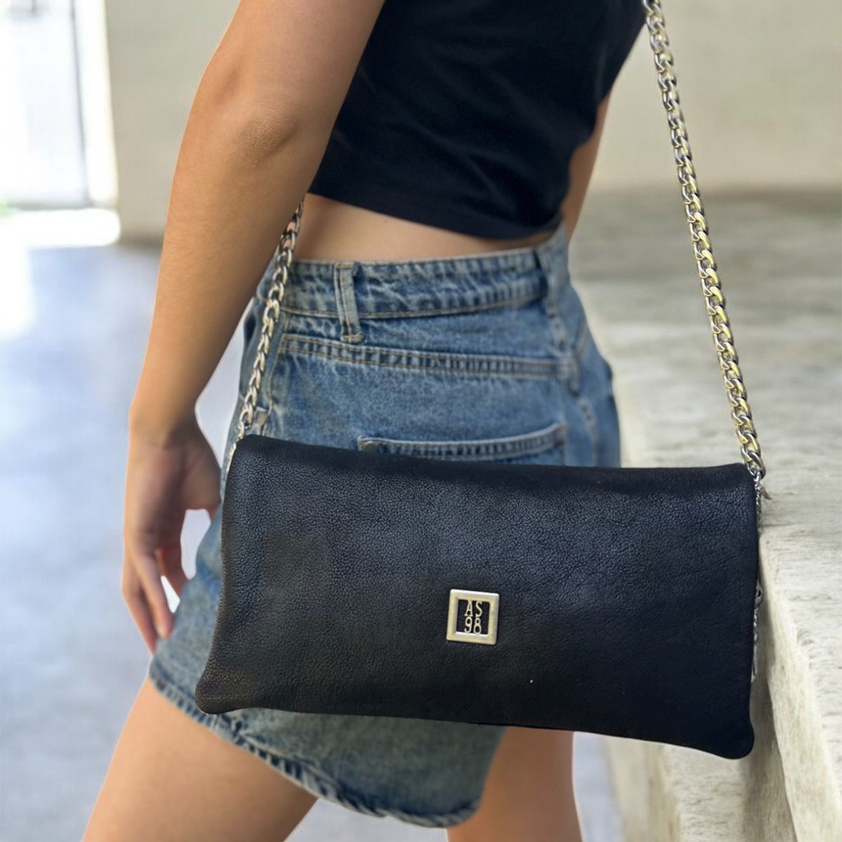 AS 98 - Cartera de Cuero Mujer AS 98