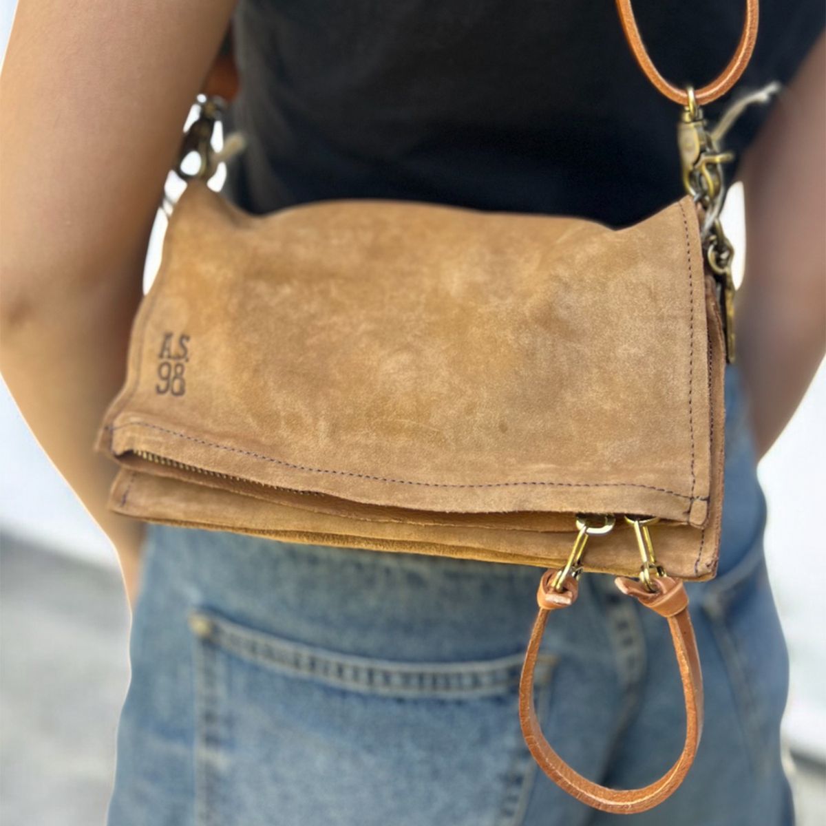 AS 98 - Cartera de Cuero Mujer AS 98
