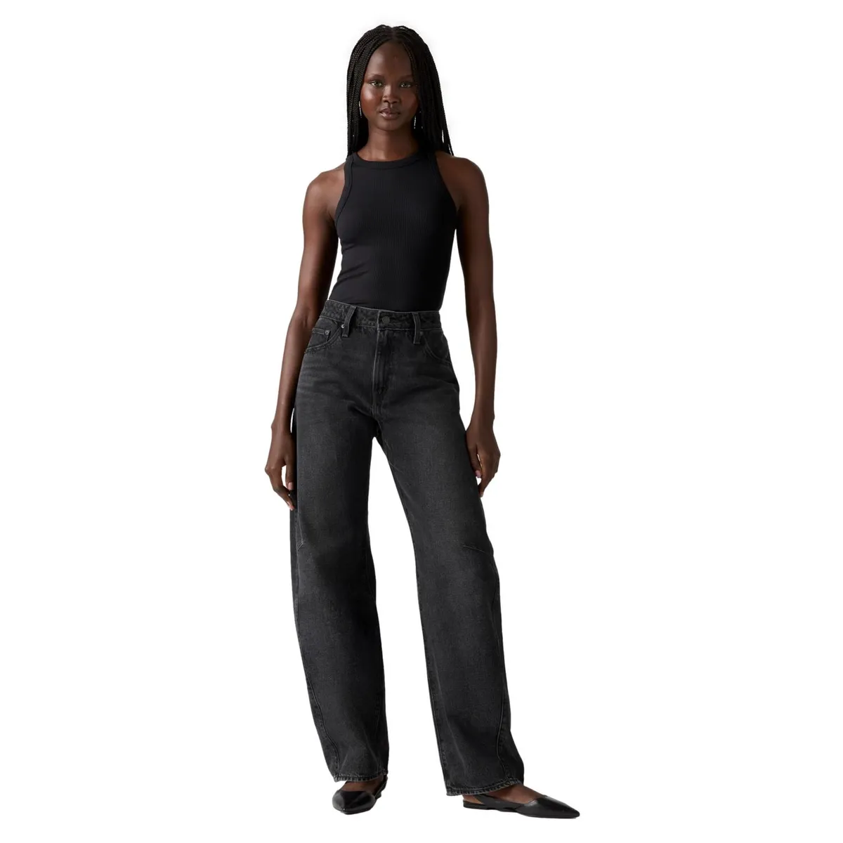 LEVIS - Jeans Mujer Baggy Dad Barrel Negro Mujer Levis