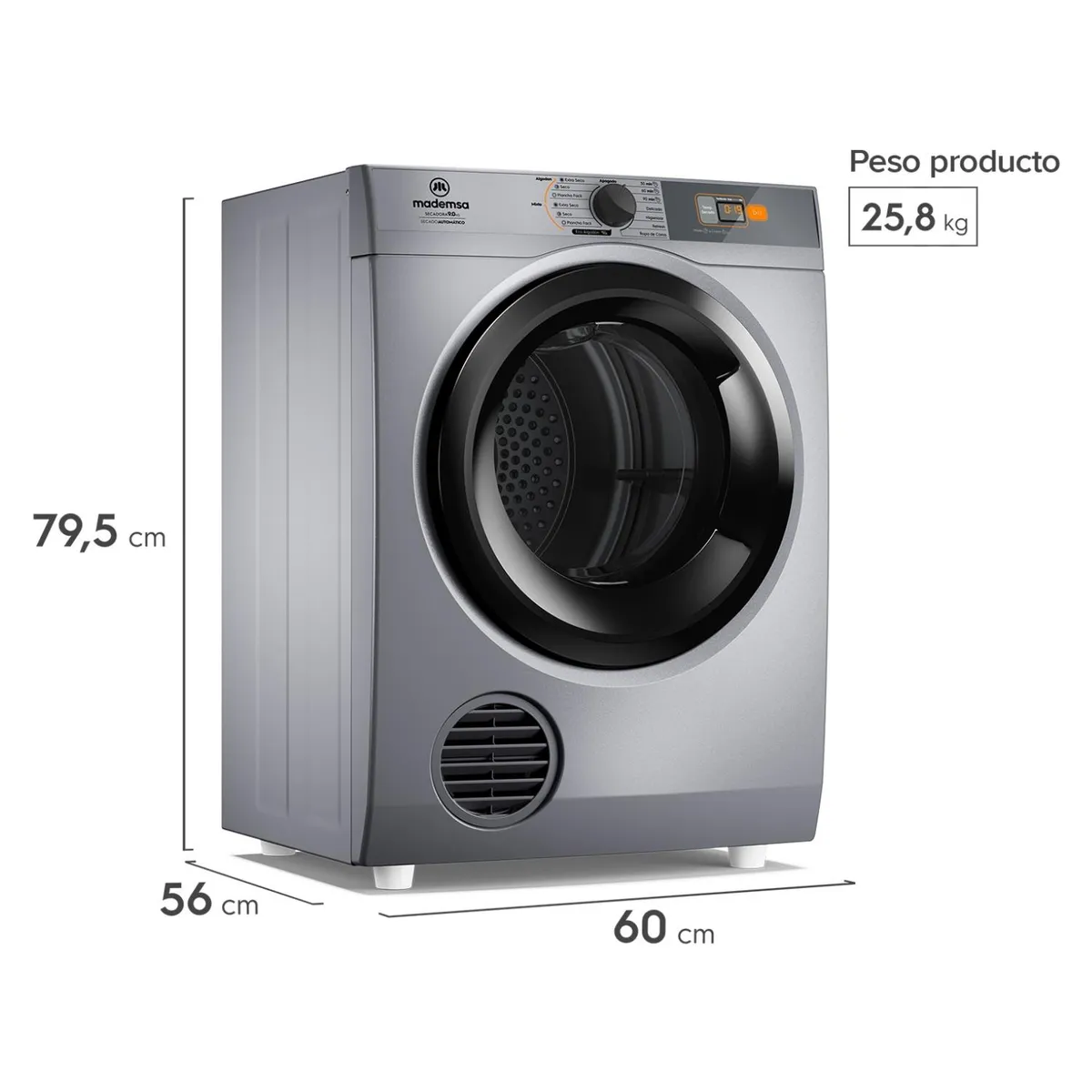 MADEMSA - Secadora Fron 9DMZG Pro 9Kg Mademsa