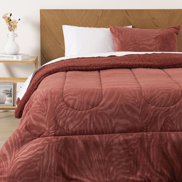 Plumón Coral Embossed