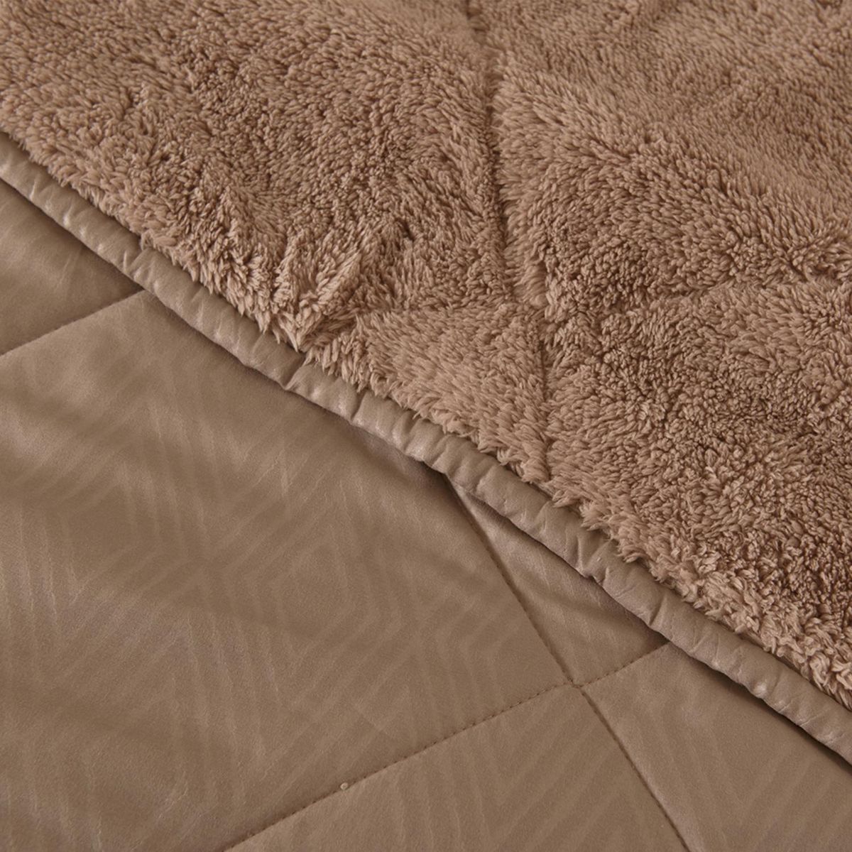 MASHINI - Plumón Emboss Sherpa 1.5 Plazas Café Mashini