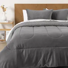 MASHINI - Plumón Coral Sherpa 2 Plazas Marengo