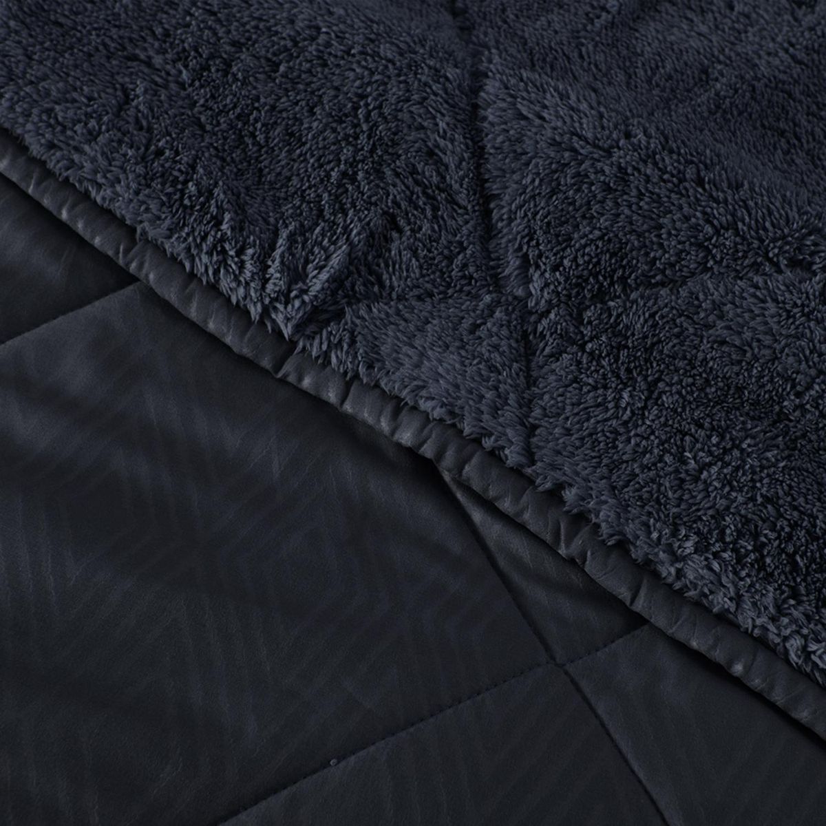 MASHINI - Plumón Emboss Sherpa 2 Plazas Azul Mashini