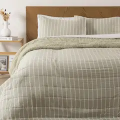 MASHINI - Quilt Palma Cat Sh 2 Plazas Verde