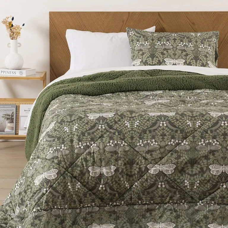 Plumón Microfibra Sherpa Estampado