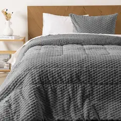 MASHINI - Plumón Flannel Jqd Sh 1.5 Plazas Marengo