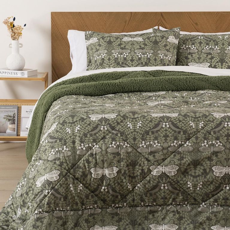 Plumón Microfibra Sherpa Estampado