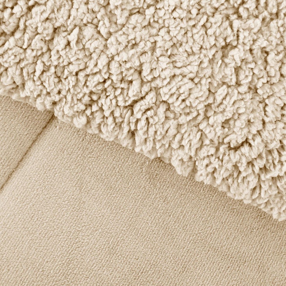 MASHINI - Plumón Coral Sherpa 1.5 Plazas Beige Mashini