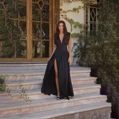 BASEMENT - Vestido Largo Cranberry Chic