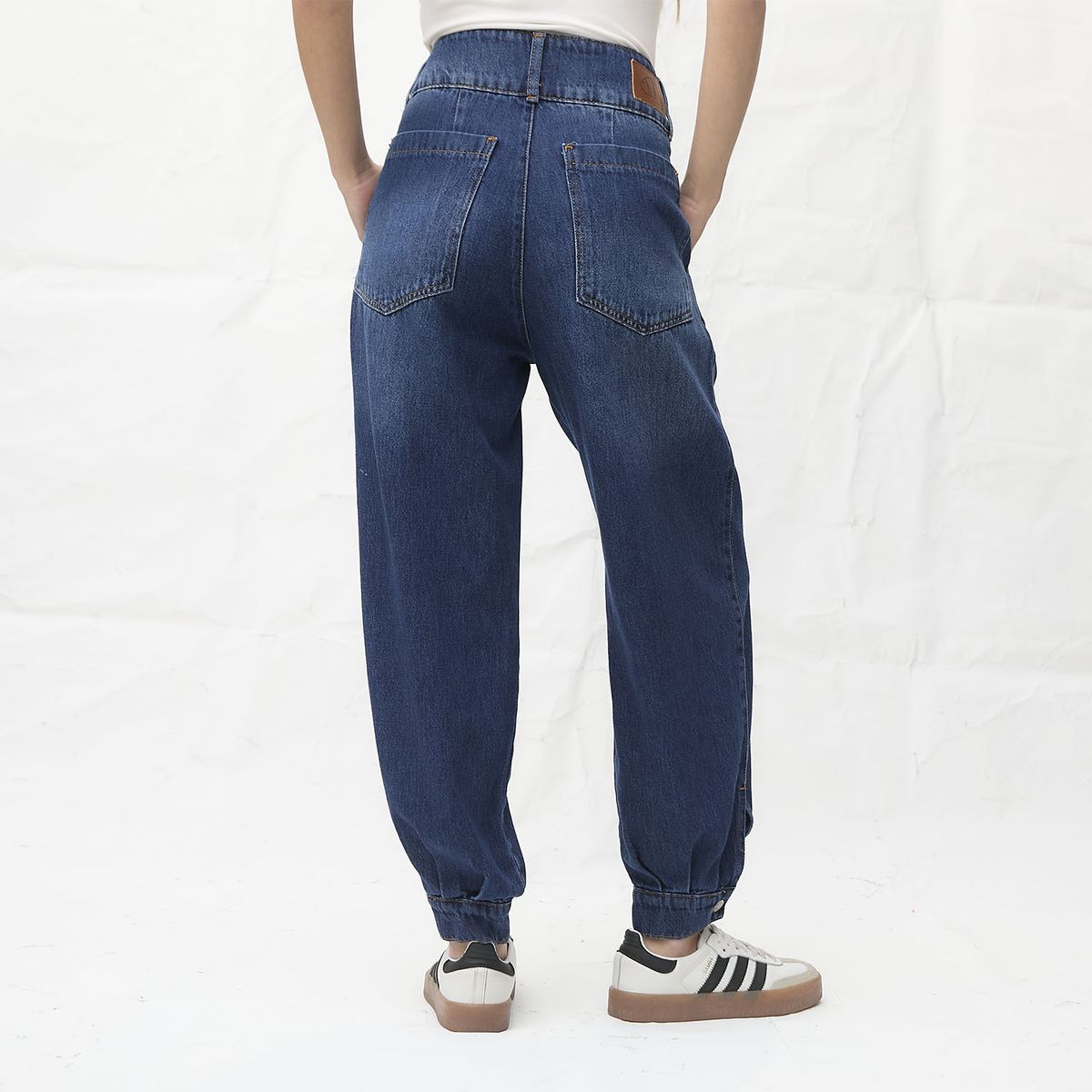 AMERICANINO - Jeans Balloon Tiro Medio Mujer Americanino
