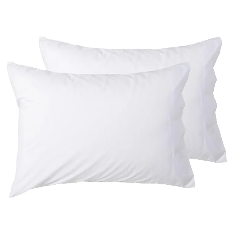 Set Fundas Almohada 200 Hilos Blanco 50X70 CM