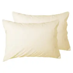 MASHINI - Set Fundas Almohada 200 Hilos 50X70 Cm Crudo