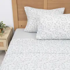 MASHINI - Juego De Sábanas Alba 2 Plazas