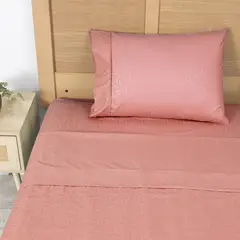 PLUMETTI - Juego De Sábanas Hojas 1.5 Plazas