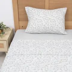 MASHINI - Juego De Sábanas Alba 1.5 Plazas