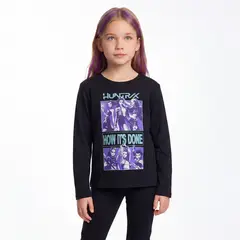 KPOP DEMON HUNTERS - Polera Niña Algodón