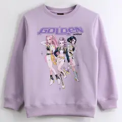 KPOP DEMON HUNTERS - Polerón Niña Algodón