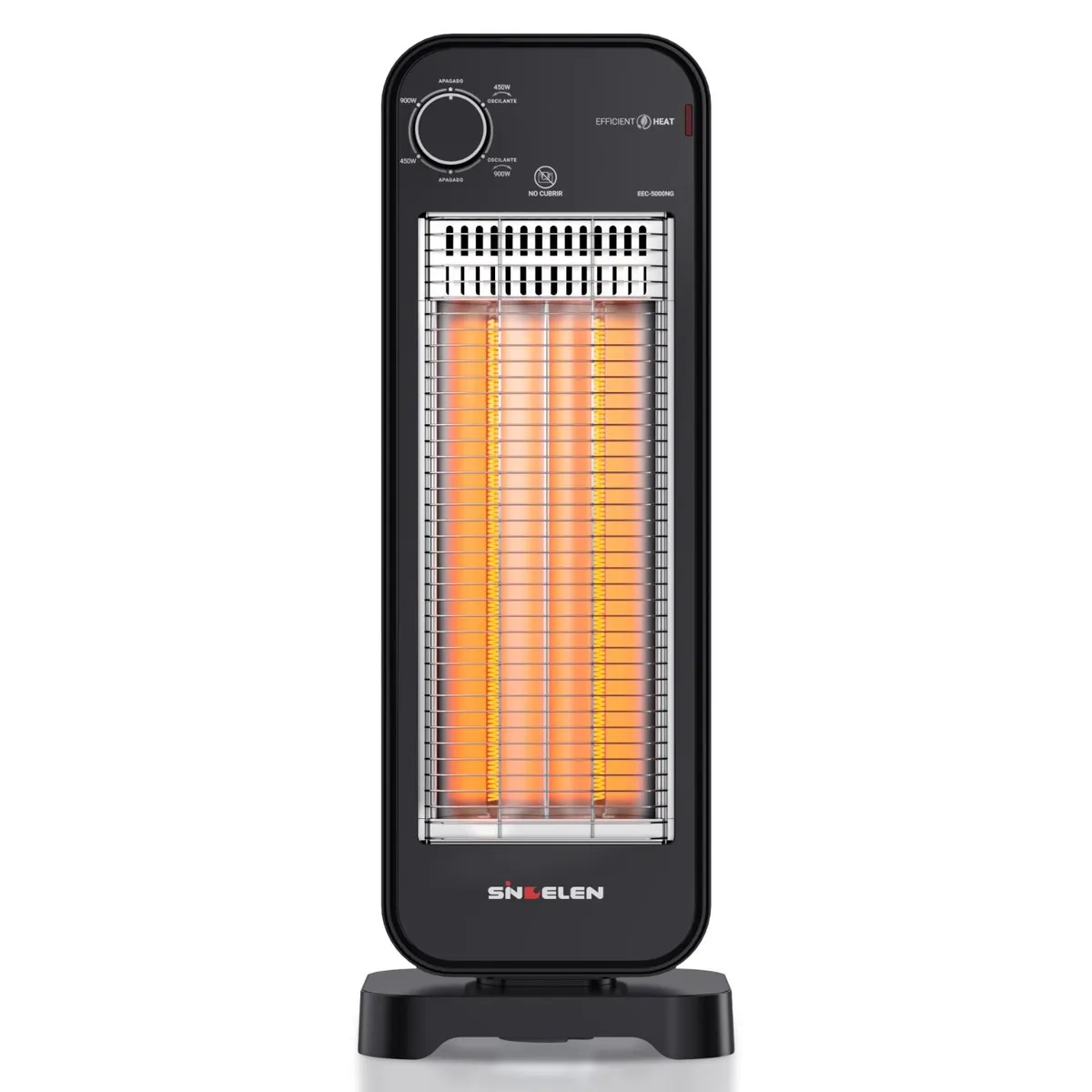 SINDELEN - Convector Pedestal Carbono 900W EEC-5000 Negro Sindelen