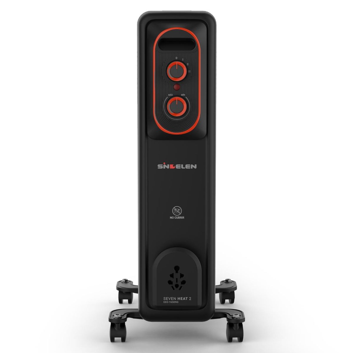 SINDELEN - Convector Oleoeléctrico 7 Aletas Eeo-1650 Negro Sindelen