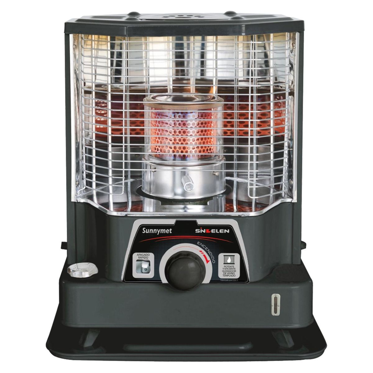SINDELEN - Estufa A Parafina C/Enc 2,5Kw Ep-571 Negra Sindelen