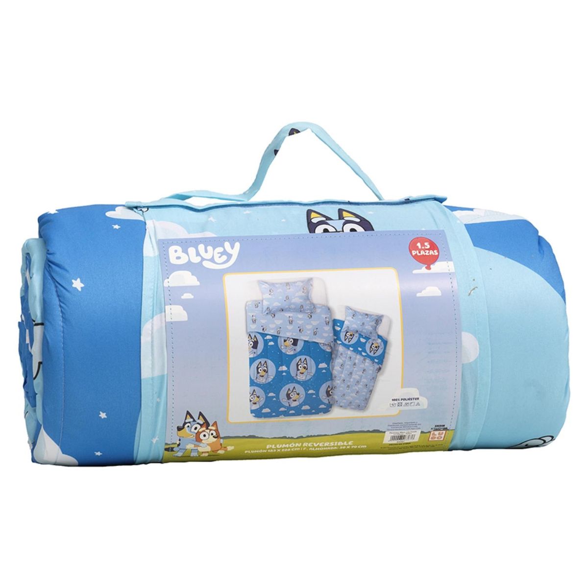 BLUEY - Plumón Single Bluey Nubes Bluey