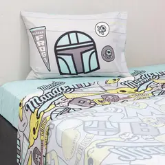 STAR WARS - Juego De Sábanas Infantil Mando 1.5 Plazas