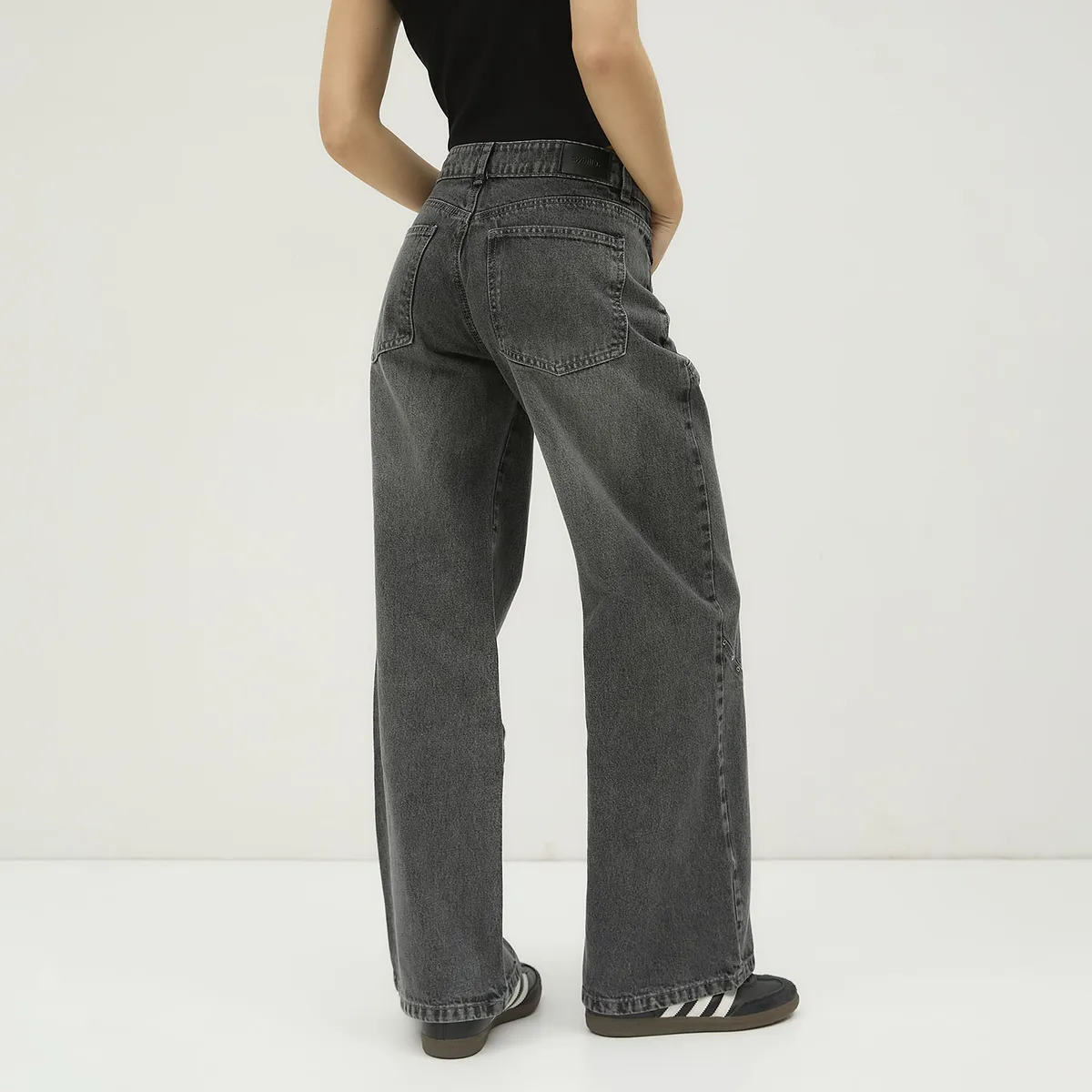 SYBILLA - Jeans Straight Tiro Medio Mujer Sybilla